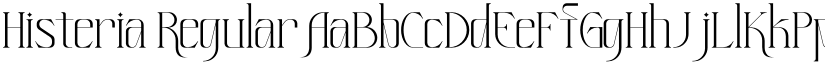 Histeria Regular font