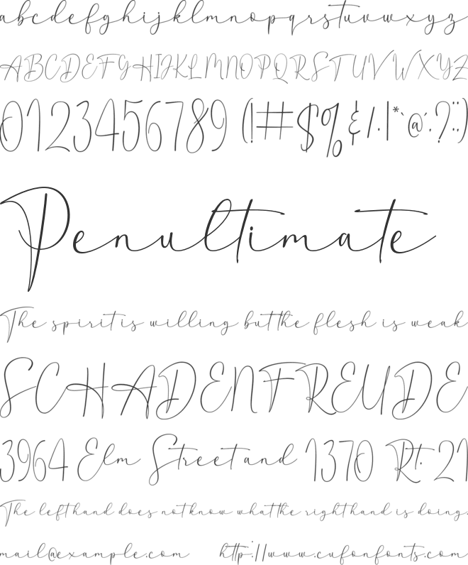 The Hustle font preview