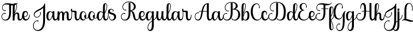 The Jamroods Regular font