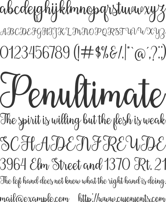 Hey Summer font preview