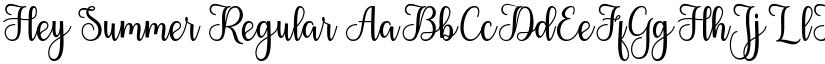 Hey Summer Regular font