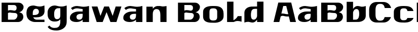 Begawan Bold font