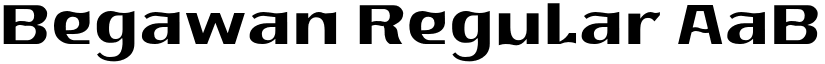 Begawan Regular font