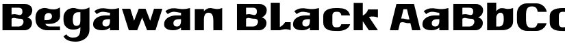 Begawan Black font