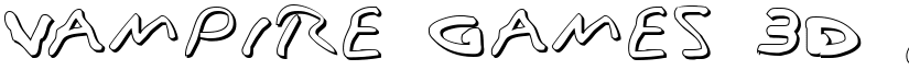 Vampire Games 3D font