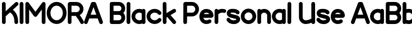 KIMORA Black Personal Use font