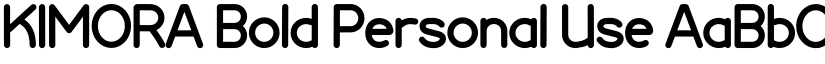 KIMORA Bold Personal Use font
