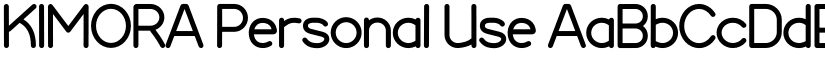 KIMORA Personal Use font