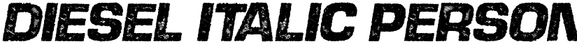 DIESEL ITALIC PERSONAL USE Bold Italic font
