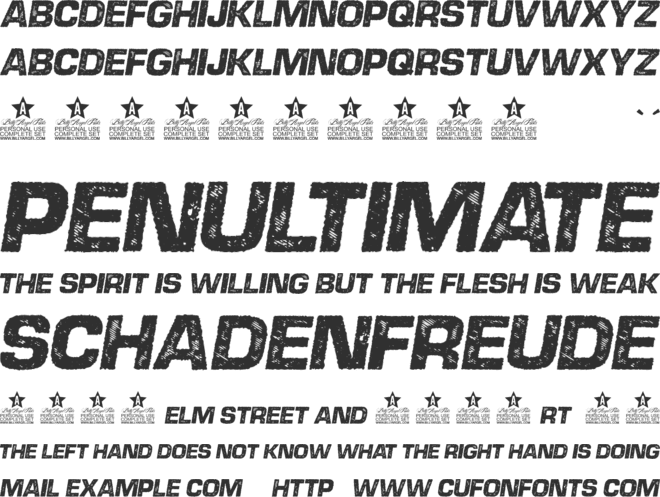 DIESEL  PERSONAL USE font preview
