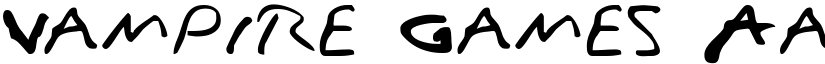 Vampire Games font