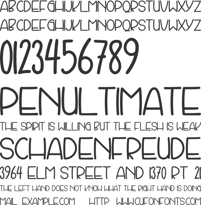 Loveberry font preview