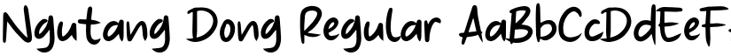 Ngutang Dong Regular font