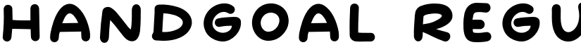 Handgoal Regular font