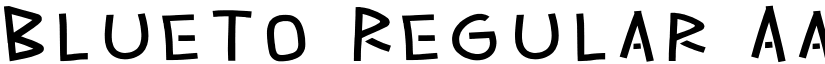 Blueto Regular font