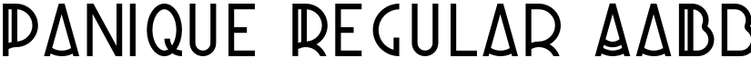 Panique Regular font