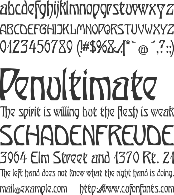 OberTuerkheim font preview