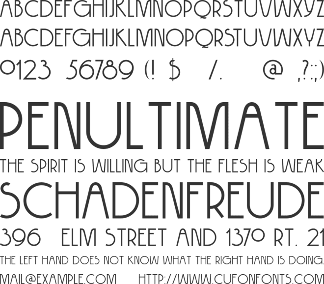 DK Hokitika font preview