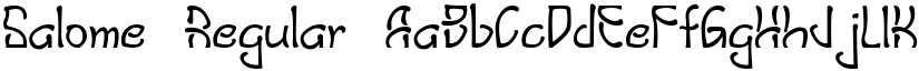 Salome Regular font