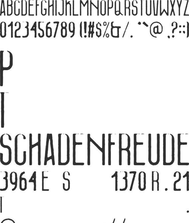 Naonweh Rough font preview