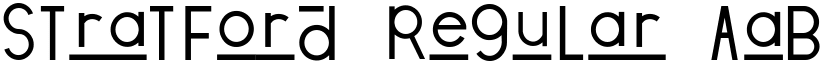 Stratford Regular font