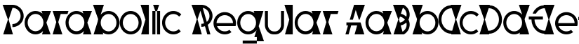 Parabolic font download