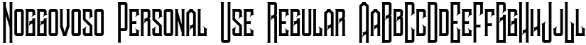 Noggovoso Personal Use Regular font