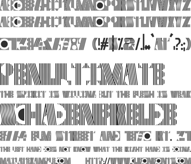 Cryptographic font preview