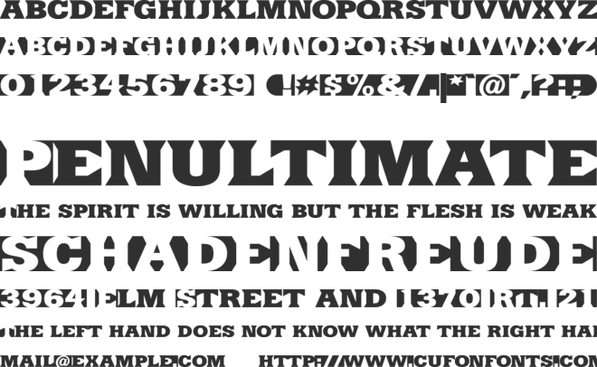 SinRazon font preview