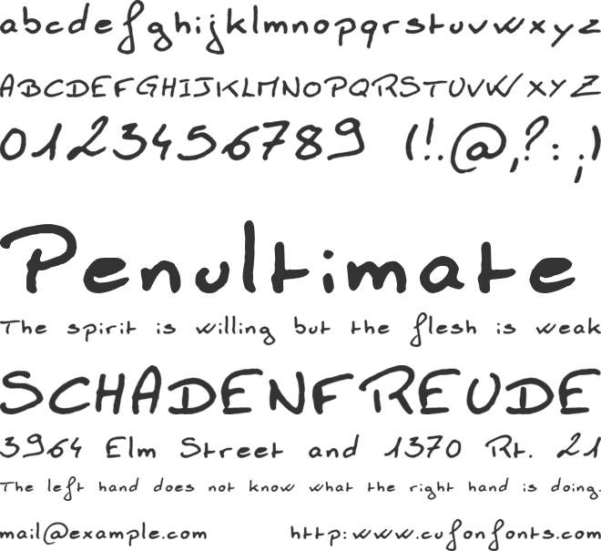 Boluge font preview
