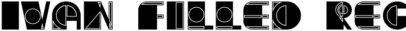 Ivan Filled Regular font