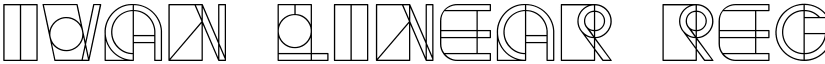 Ivan Linear Regular font
