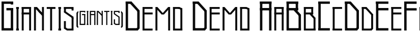 Giantis-Demo font download