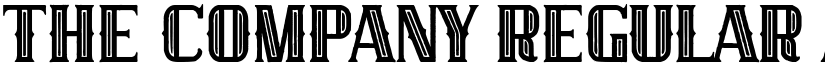 The Company Regular font