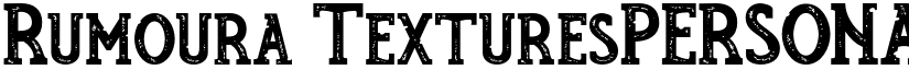 Rumoura TexturesPERSONAL USE Regular font