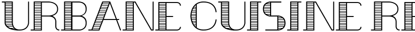 Urbane Cuisine Regular font