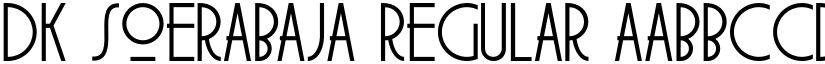 DK Soerabaja Regular font