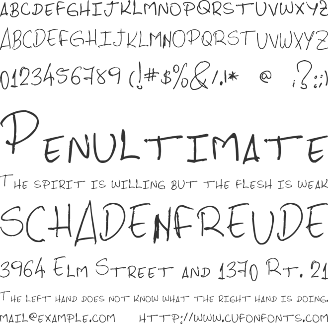 PHRocha Scrypt font preview