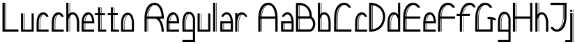 Lucchetto Regular font