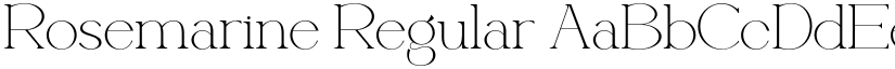 Rosemarine Regular font