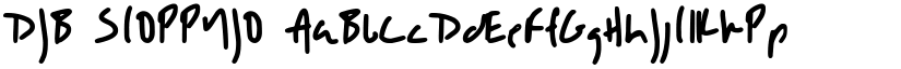 DJB SLOPPYJO font