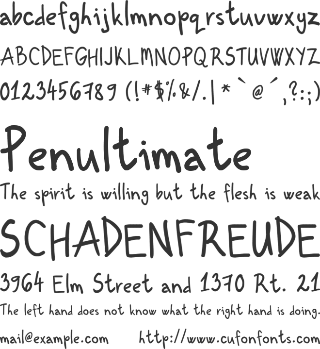 Kenzou font preview