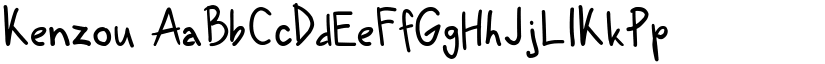 Kenzou font