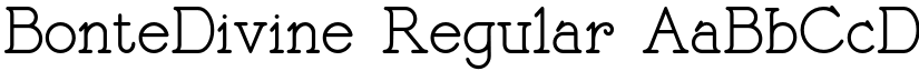 BonteDivine Regular font