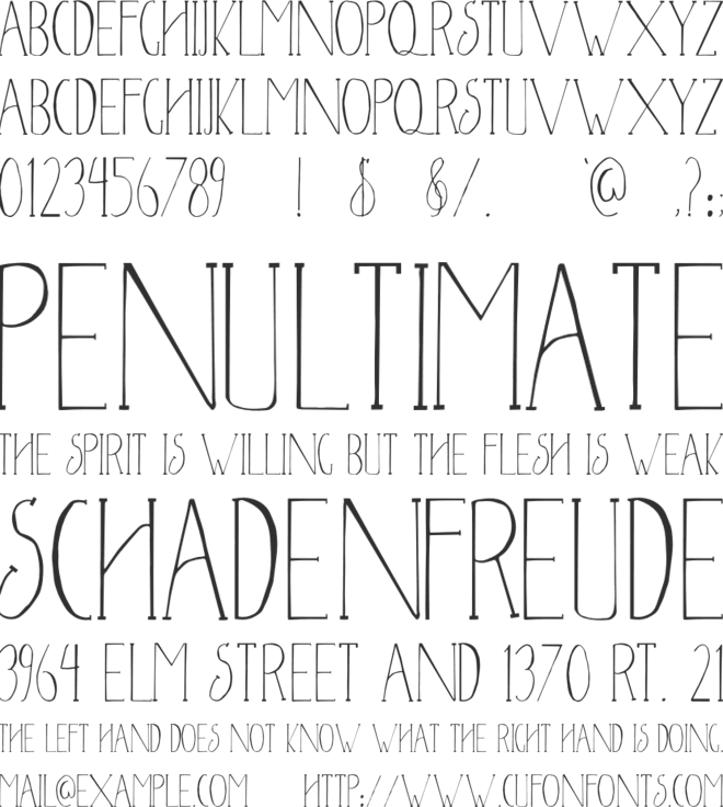NewYear 2017 font preview