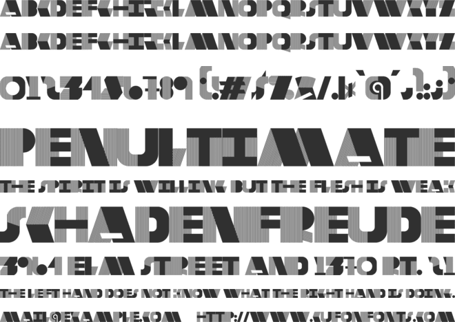 DecoRated font preview