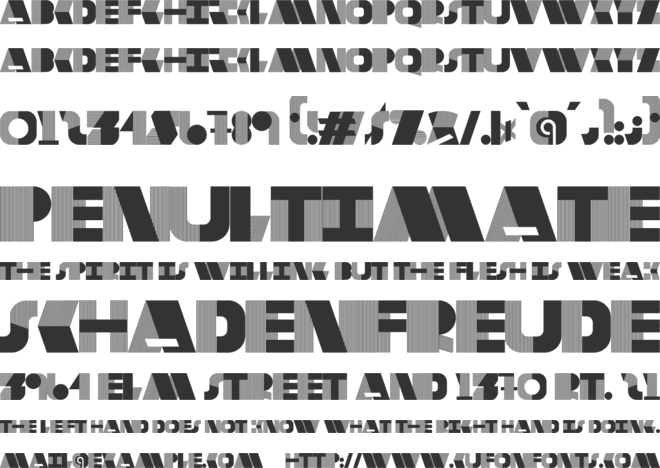 DecoRated font preview