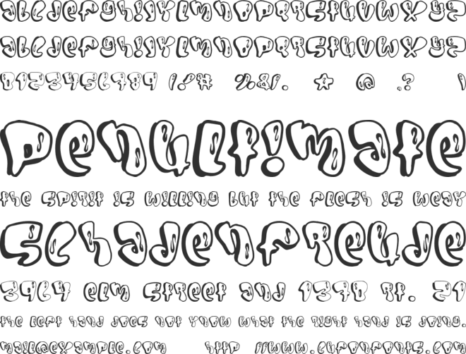 Sumo font preview