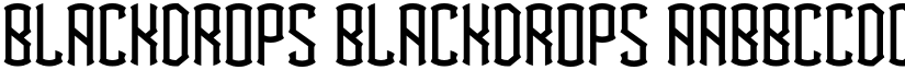 BlackDrops BlackDrops font
