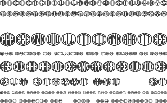 Monograma font preview